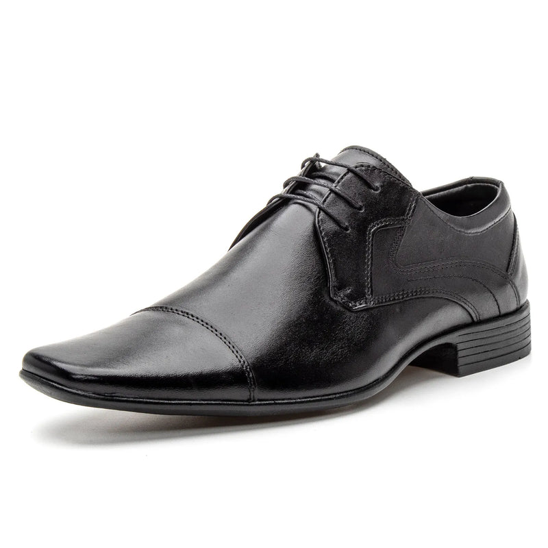 Sapato Social com Cadarço Vanguarda Preto - 4604
